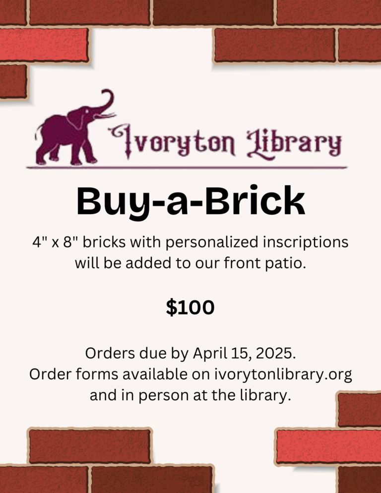 Buy-a-Brick Fundraiser flyer