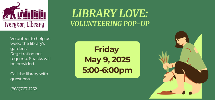 Library Love flyer for volunteering event